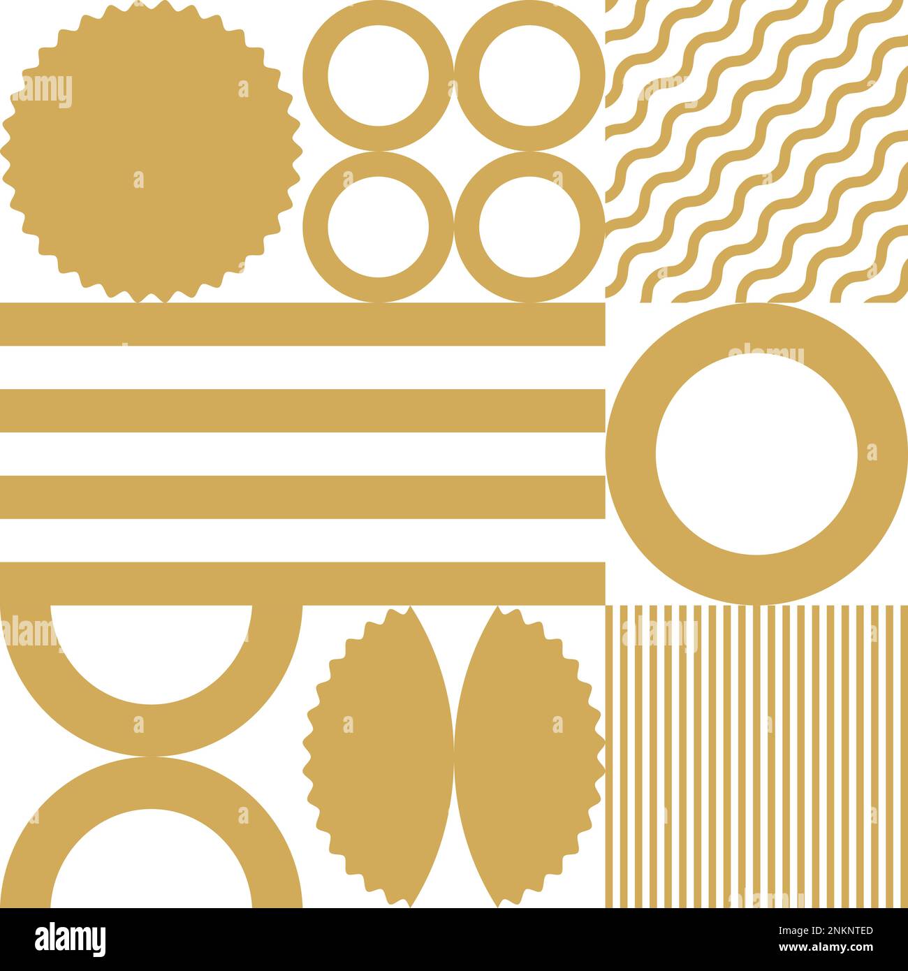 Pasta geometric seamless pattern. Pasta abstract vector background Stock Vector