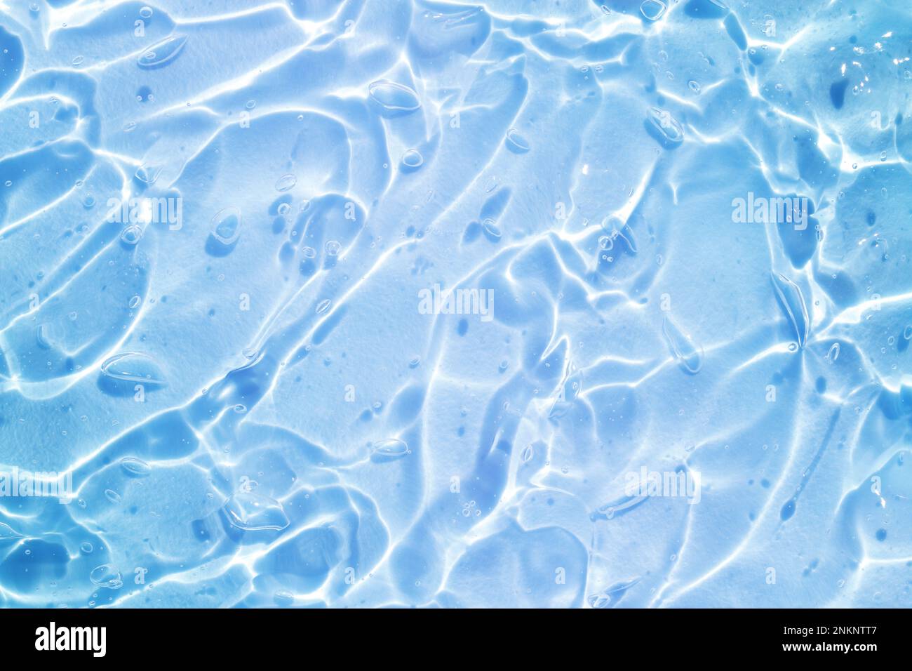 blue water wave abstract, pure natural ripple and bubble texture, gel ...