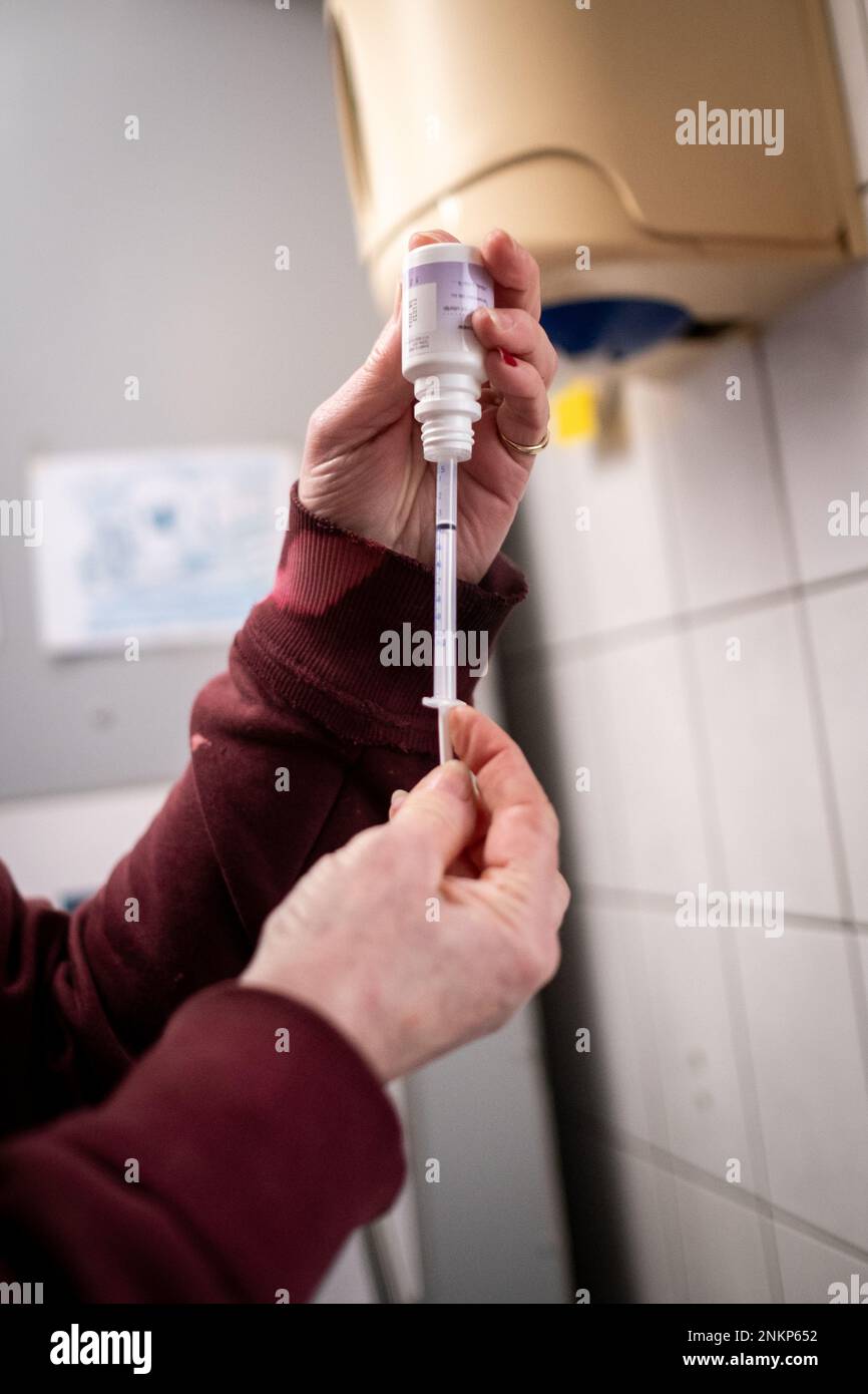 Netherlands, Amsterdam on 20220314. Founded in 1966, De Poezenboot is