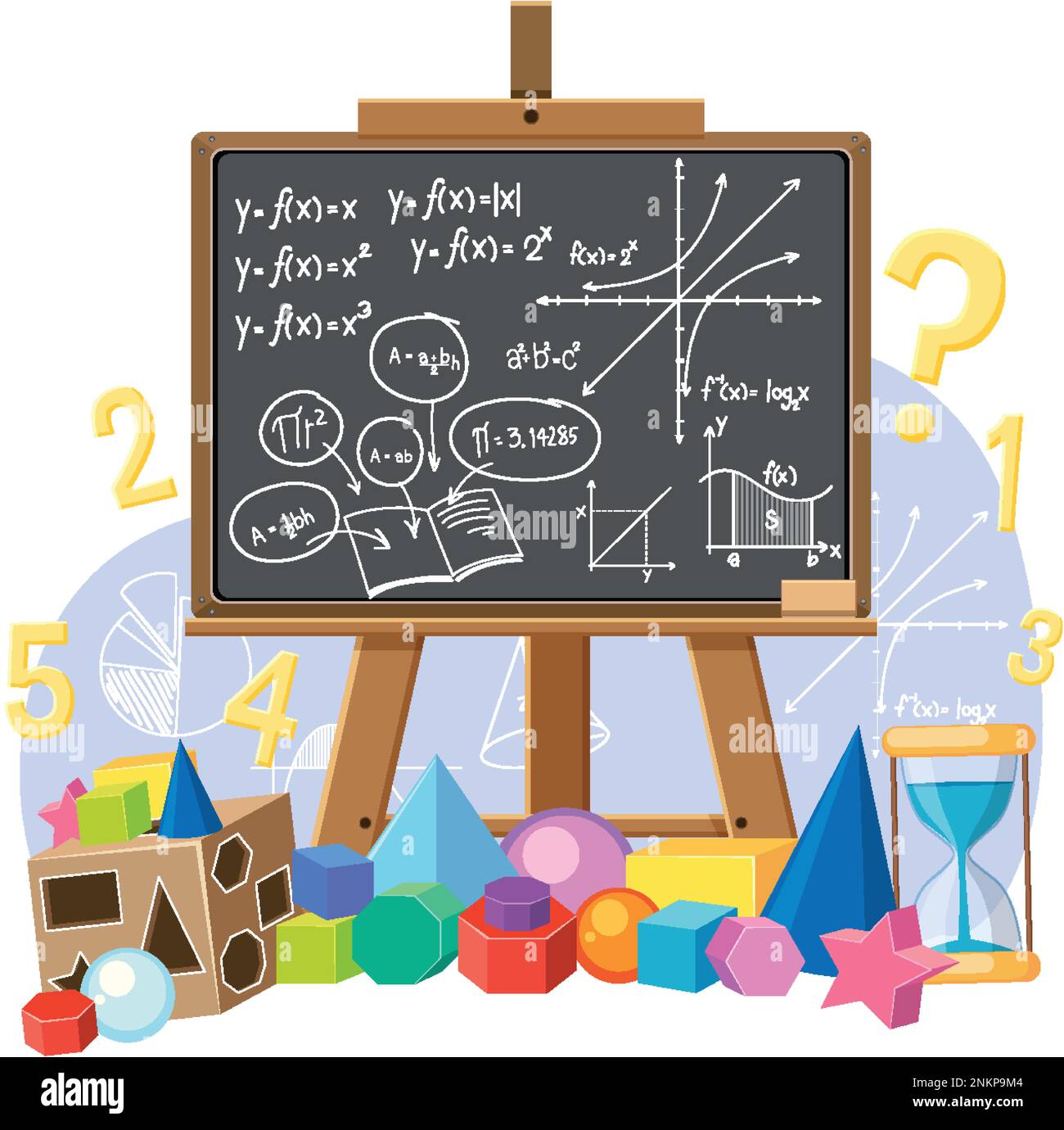 Math equation on chalkboard icon illustration Stock Vector Image & Art