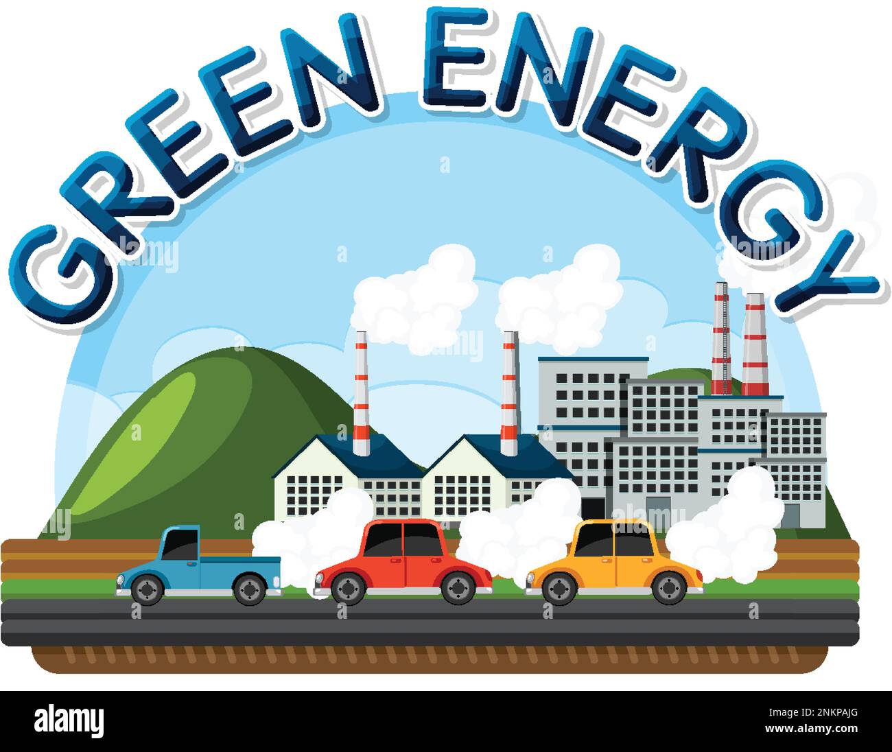 Alternative green energy vector concept illustration Stock Vector Image ...