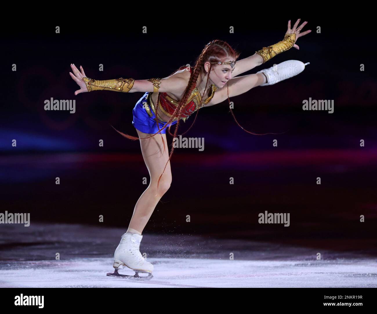 Aleksandra Trusova of ROC performs during the Figure Skating Exhibition