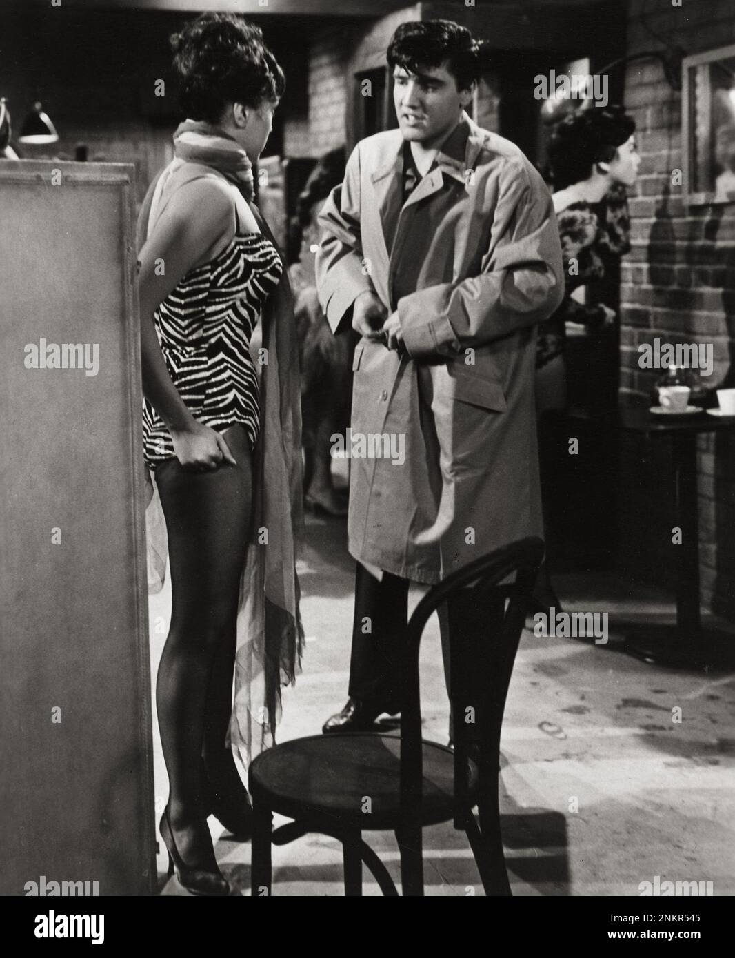 Caroline Jones and Elvis Presley in King Creole, publicity photo, 1958 Stock Photo