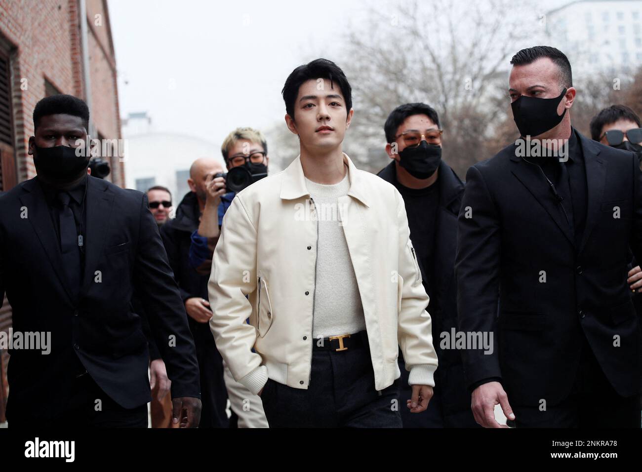 Actor Xiao Zhan arrives for the Tod's Fall/Winter 2023/2024 collection