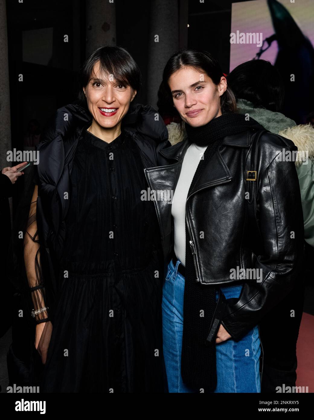 Milan Italy 23 02 2023 Sara Giusti Sara Sampaio Milan Fashion