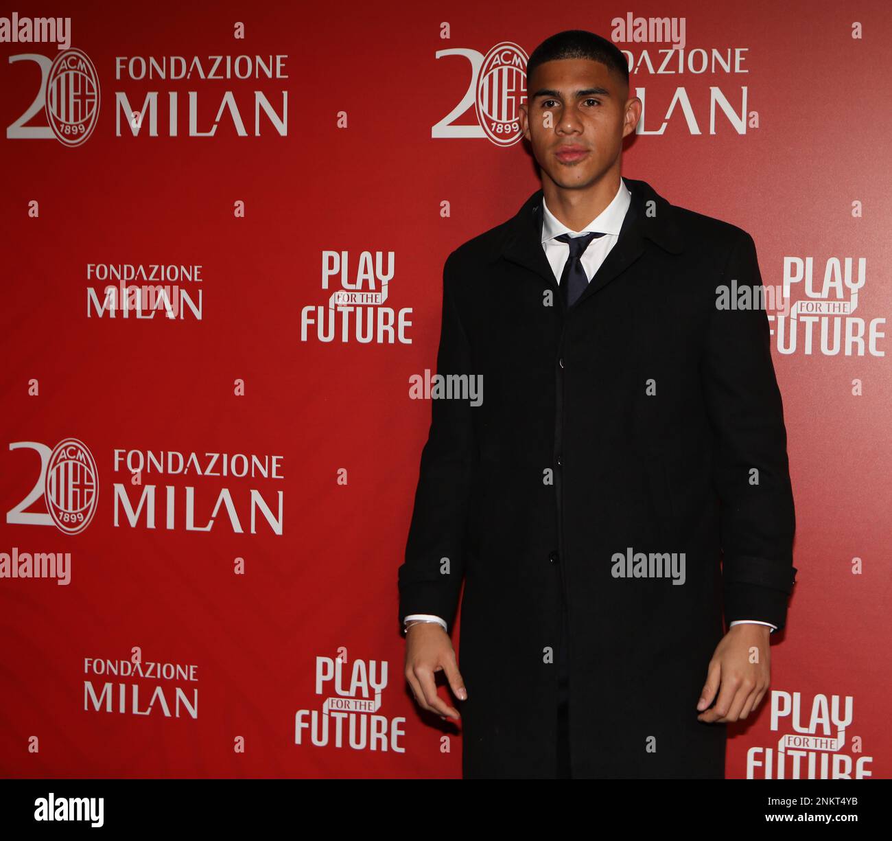 Milan, Italy. 23rd Feb, 2023. AC Milan goalkeeper Devis Vasquez of Colombia attends the Gala Dinner held to celebrate the 20th Anniversary of the Fondazione Milan in Milan, Italy Credit: Mickael Chavet/Alamy Live News Stock Photo