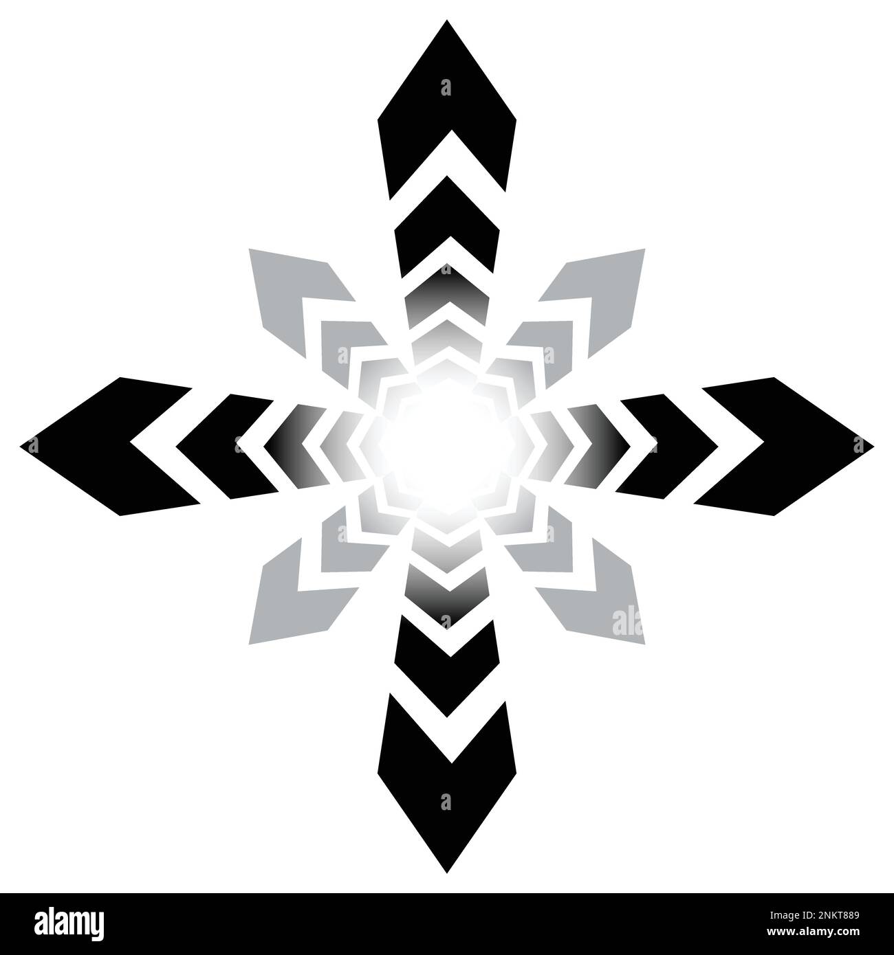 Sport arrows black cross Stock Vector Image & Art - Alamy