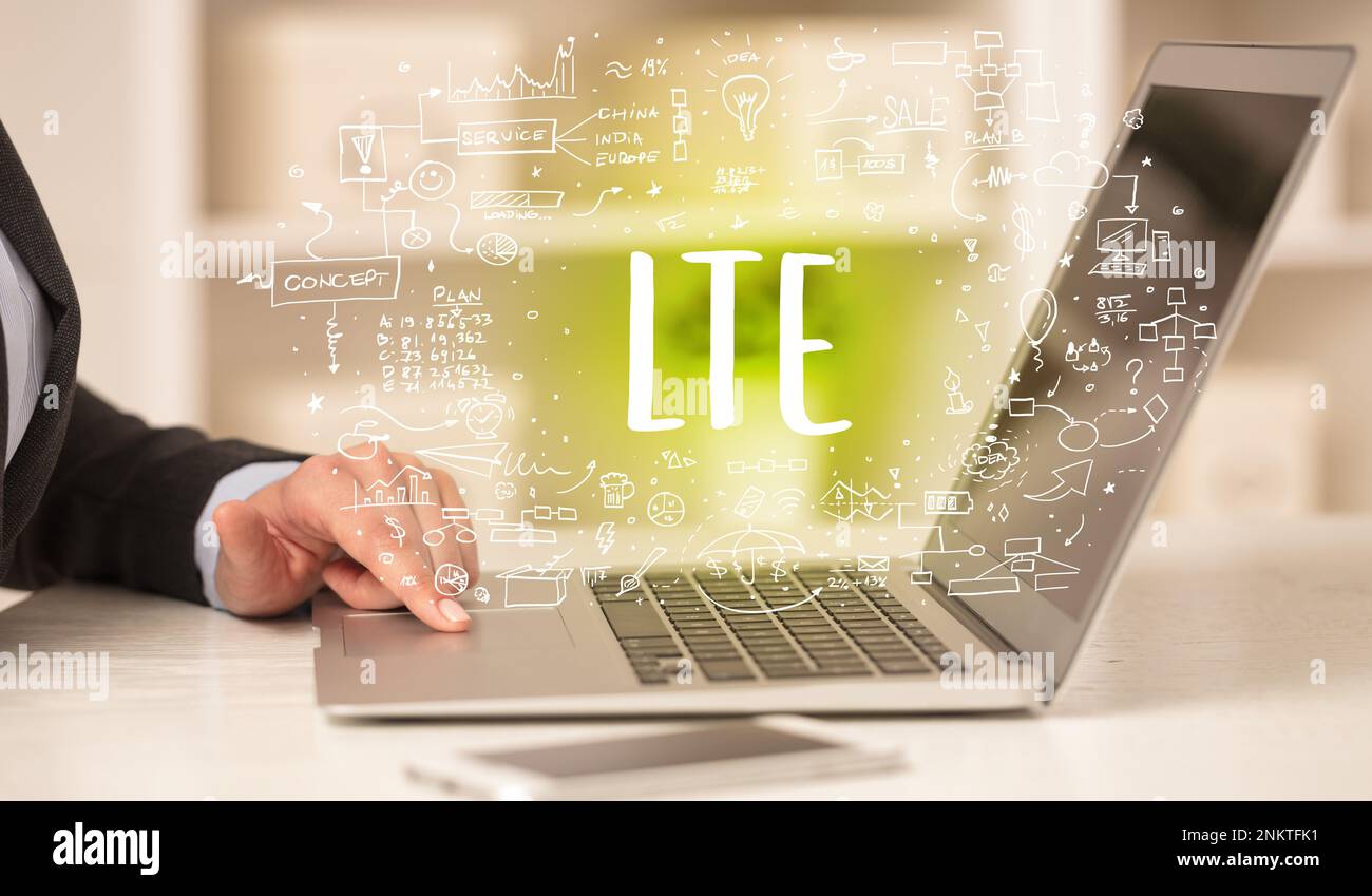 hand working on new modern computer Stock Photo - Alamy