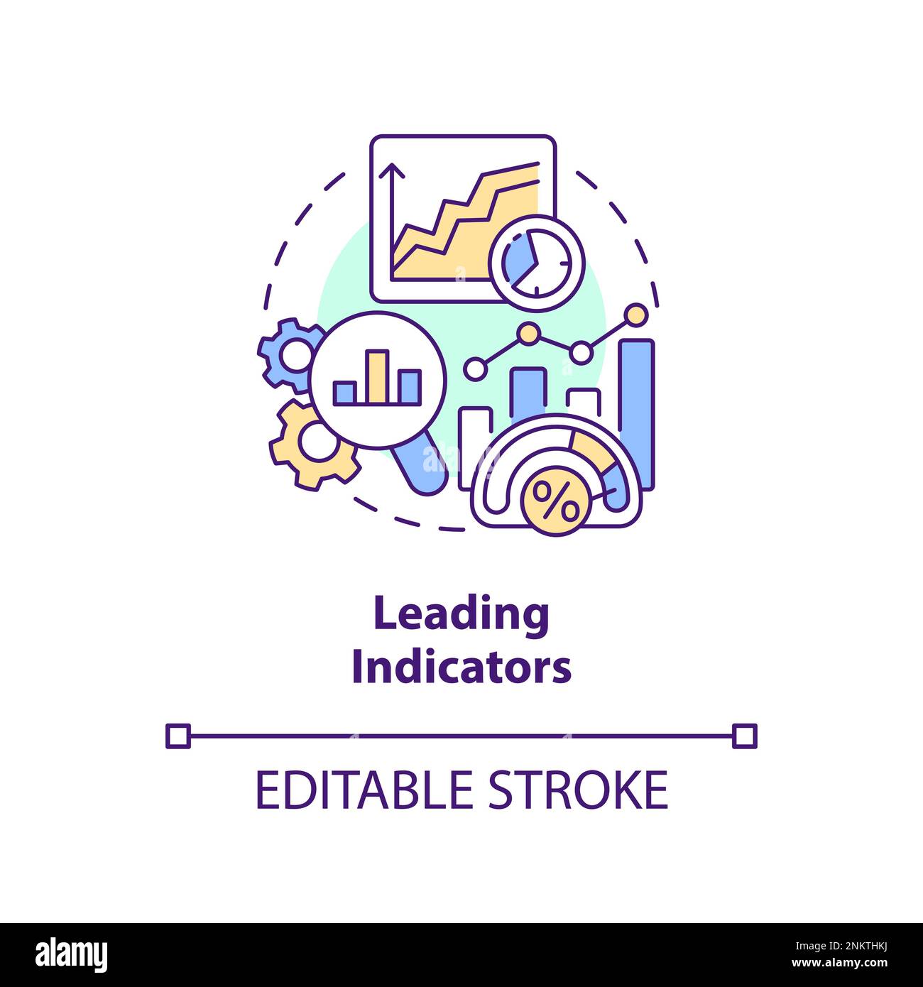 Leading indicators concept icon Stock Vector Image & Art Alamy
