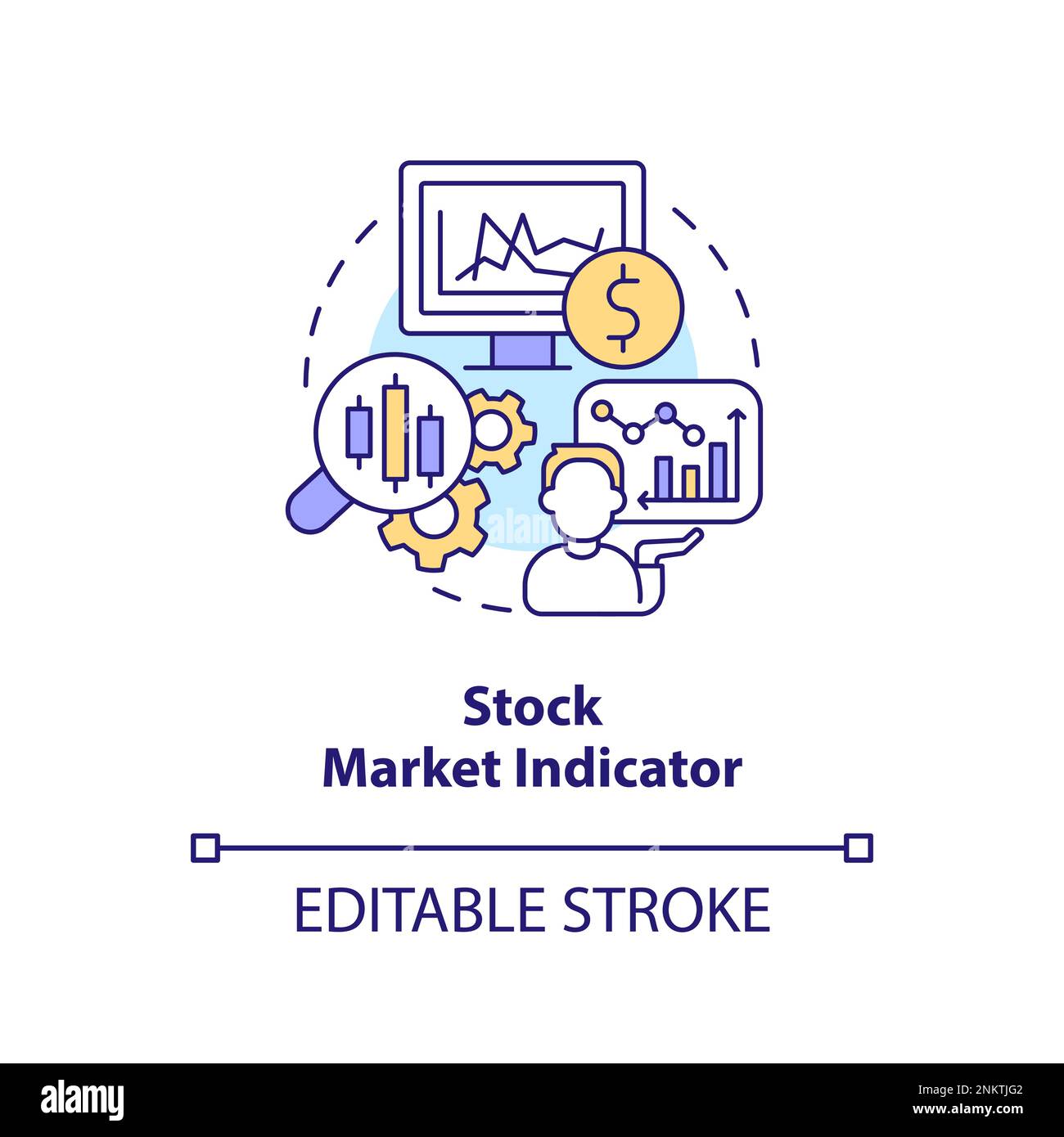 Stock market indicator concept icon Stock Vector Image & Art Alamy