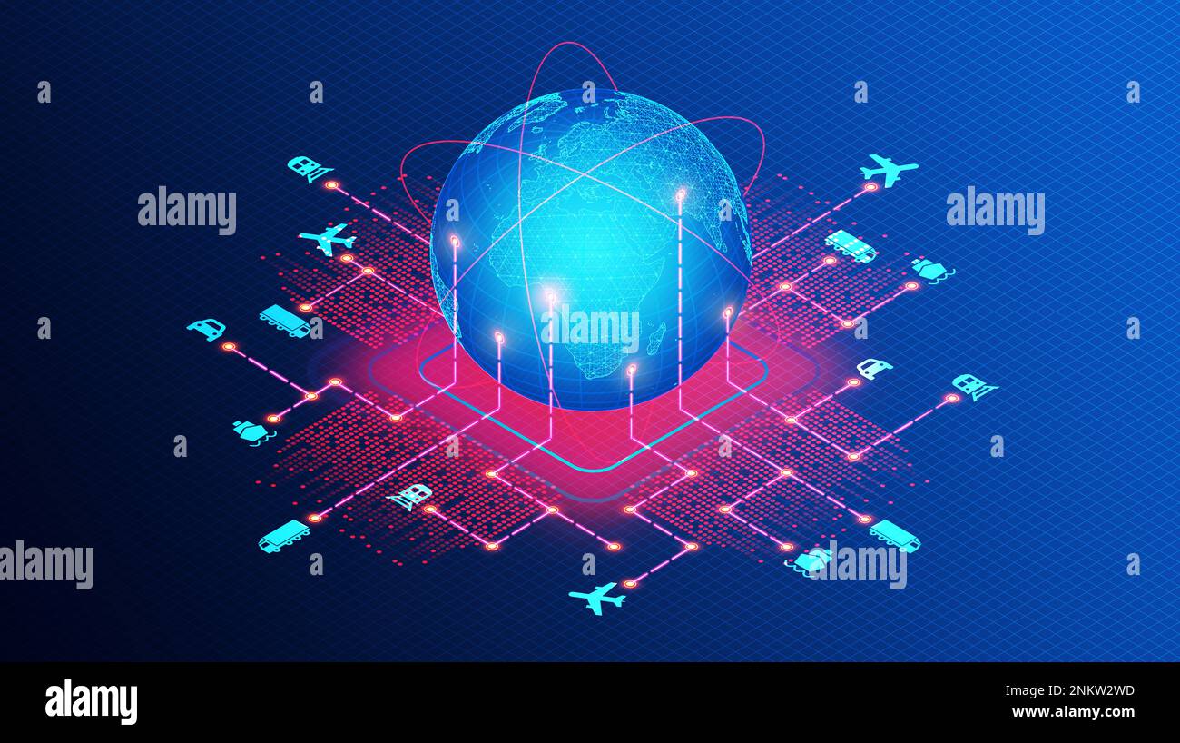 Global Distribution System Concept GDS Digital Network that Enables