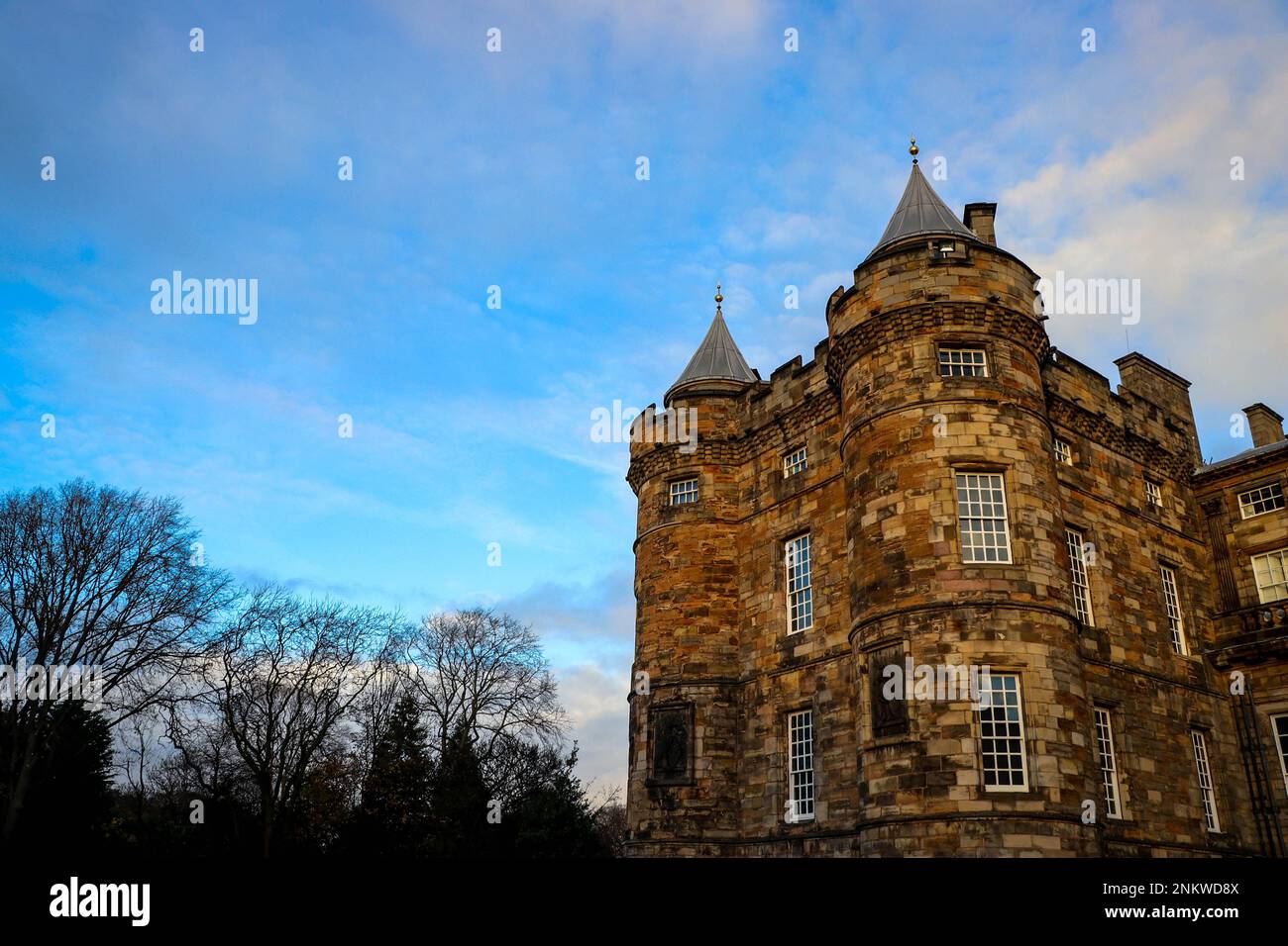 Edinburgh Scotland Holyrood Palace Stock Photo