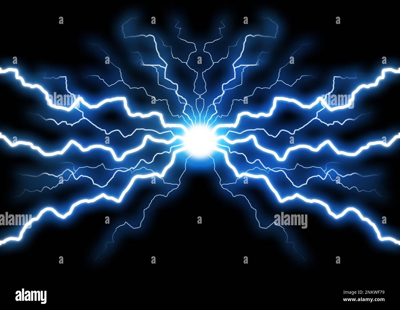 Illustration of abstract blue lighting Stock Photo Alamy