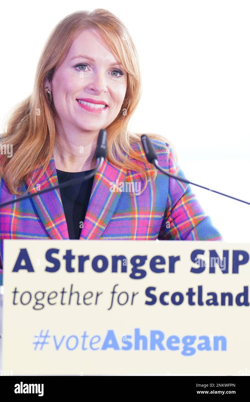 Ash Regan making her keynote speech at the DoubleTree By Hilton, North ...