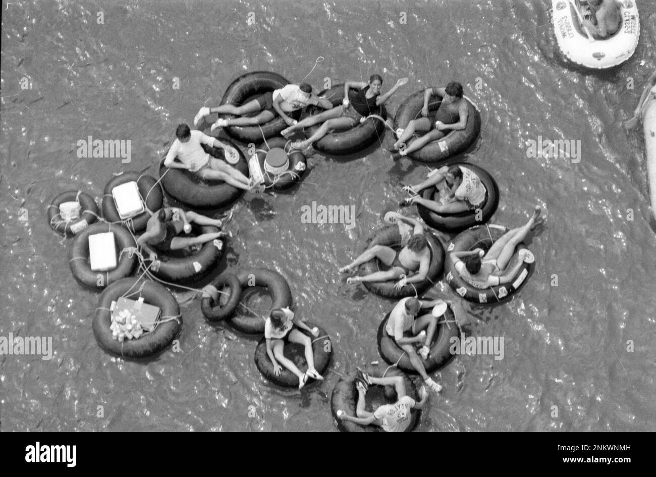 Ramblin' Raft Race down the Chattahoochee River, Atlanta, May 21, 1977 ...