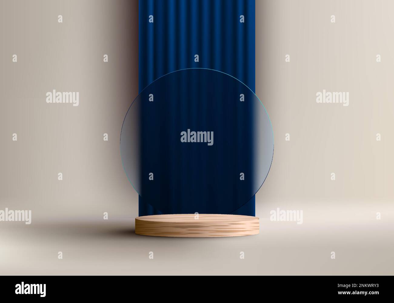 Empty glass on stand Stock Vector Images Alamy