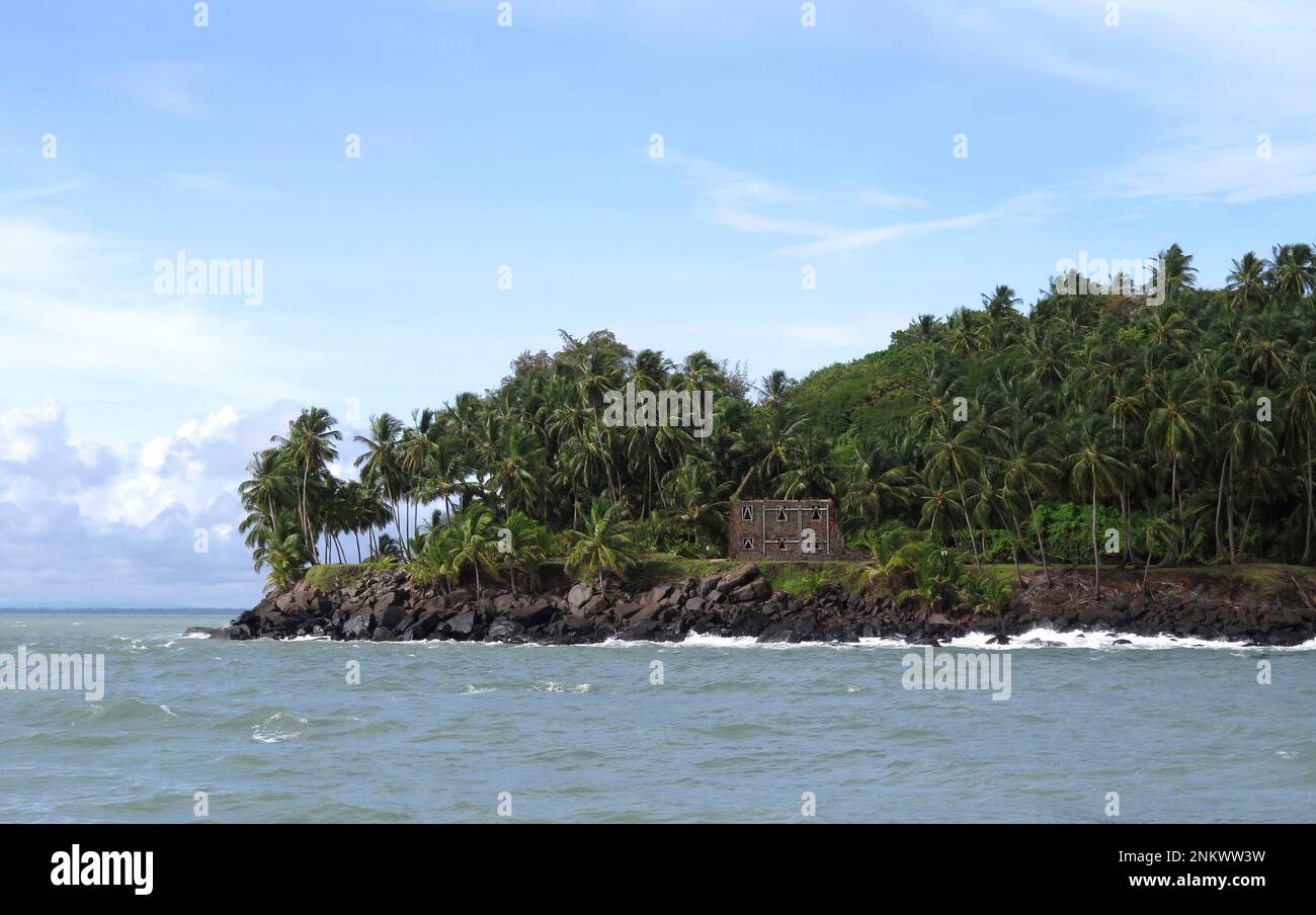Royal Island, Salvation Islands, French Guiana, penal colony, pictured ...