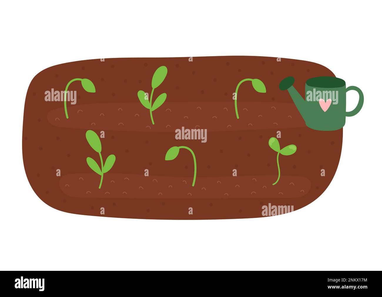 Sprouts field Stock Vector Images Alamy