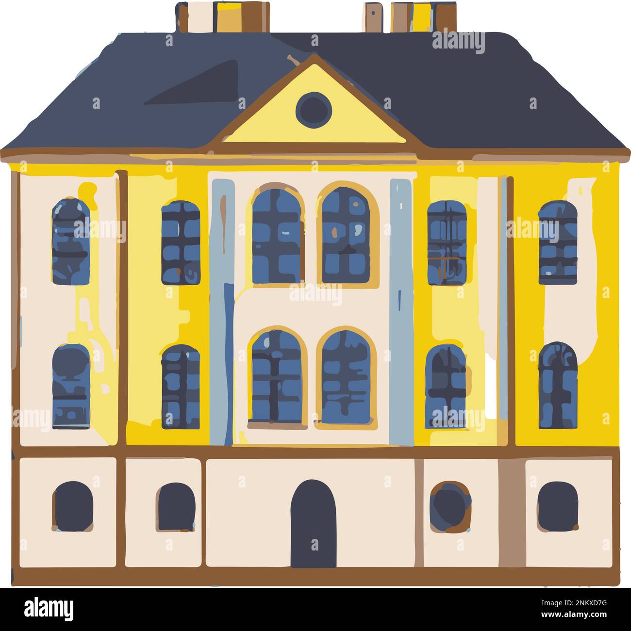 Old design house Stock Vector Images - Alamy