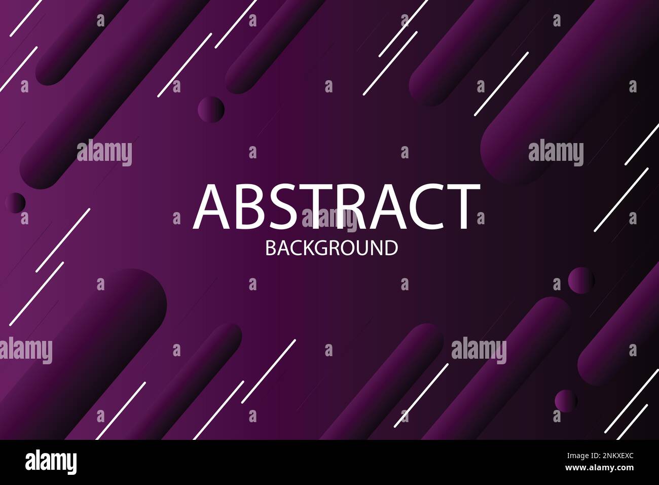 Purple color geometric background. Dynamic shapes composition. Stock Vector