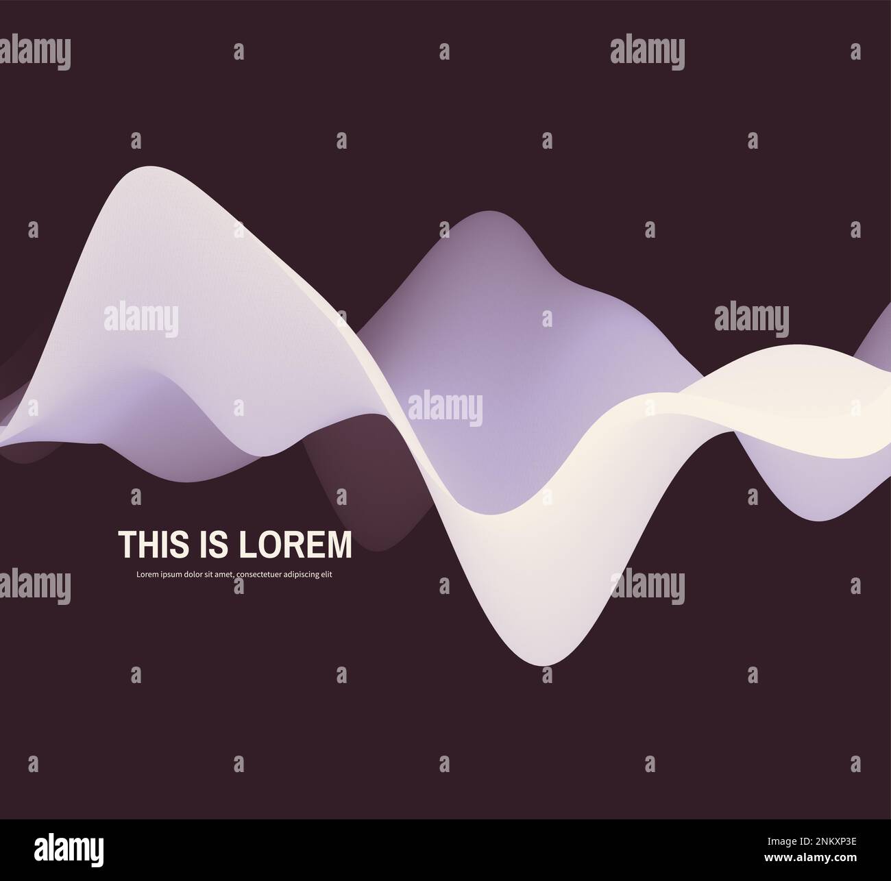 Abstract wavy background with modern gradient colors. Trendy liquid ...