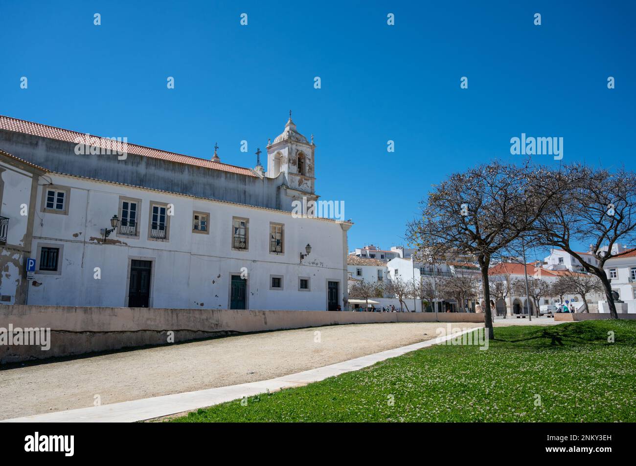 The Church of Santa Maria an old church in Lagos Algarve Portugal Stock Photo