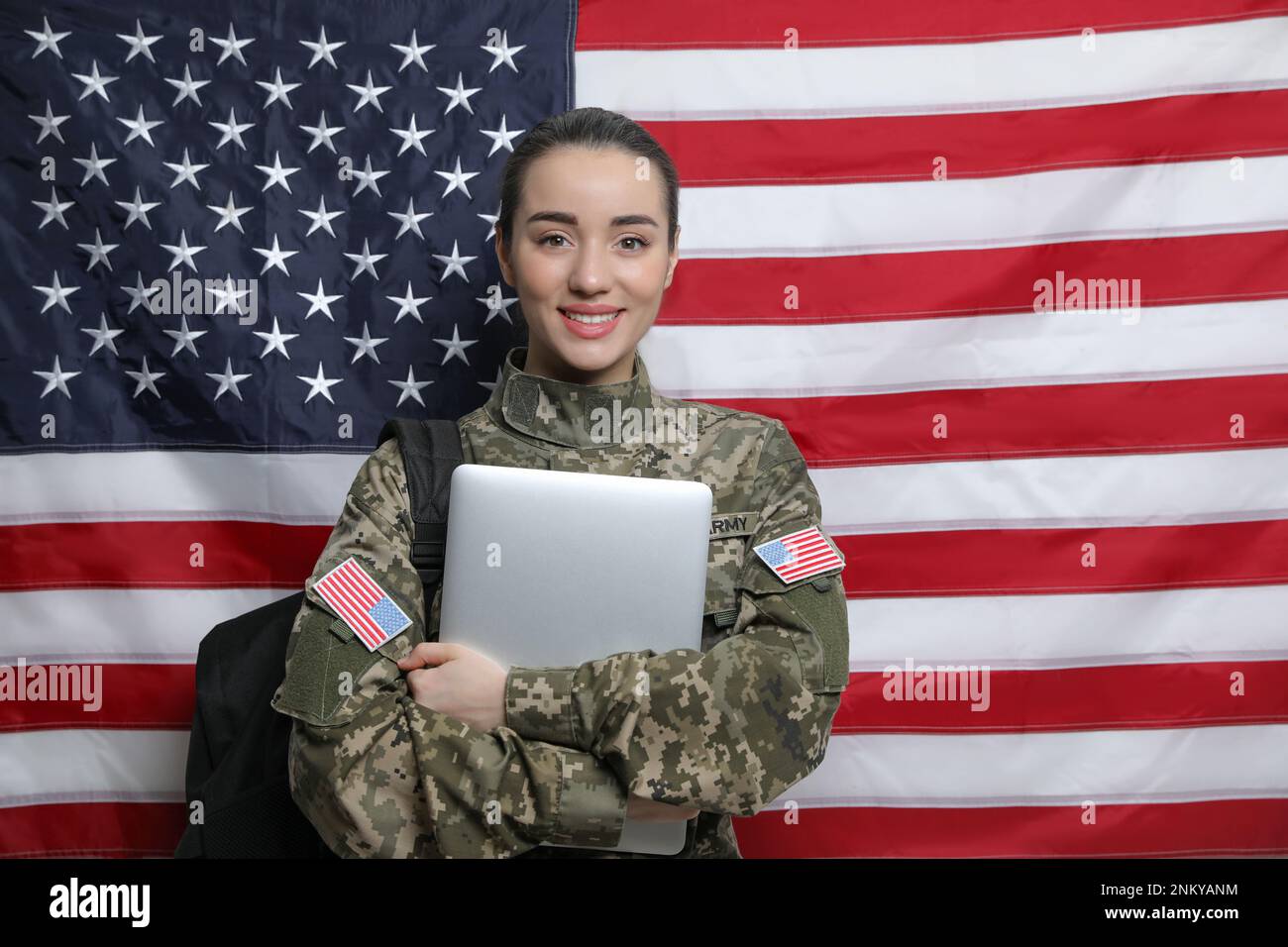 Female military usa benefits hi-res stock photography and images - Alamy