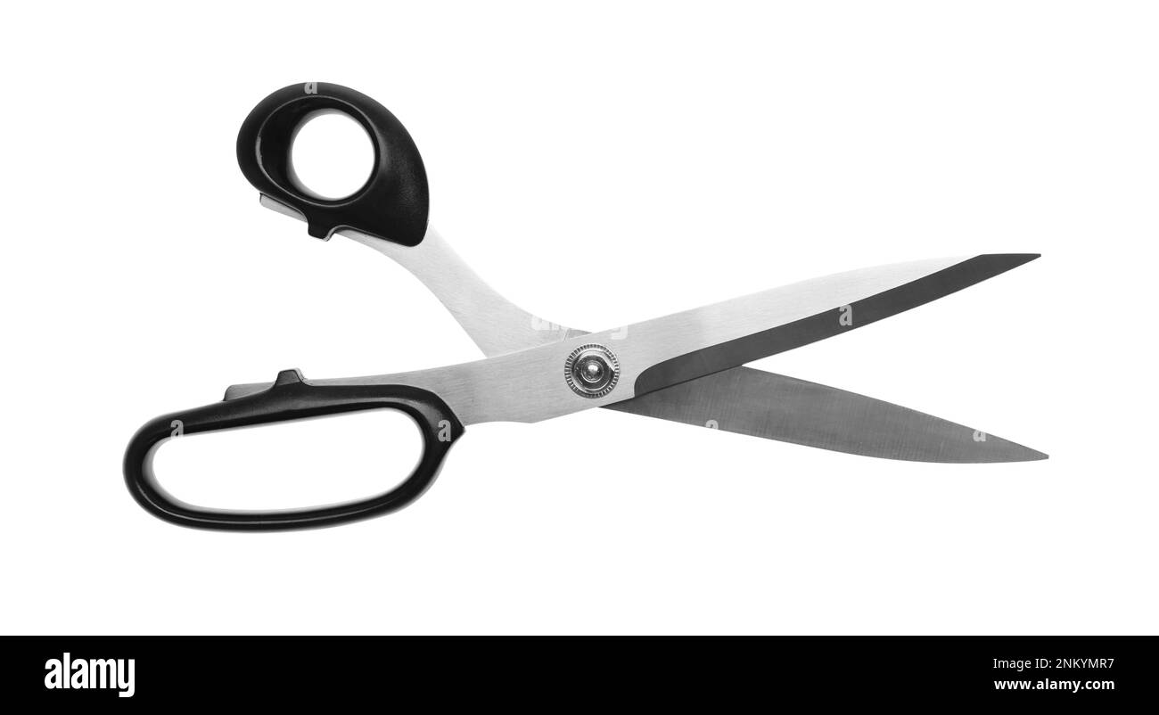 Scissors Top View Tailor's scissors isolated on white, top view Stock Photo - Alamy