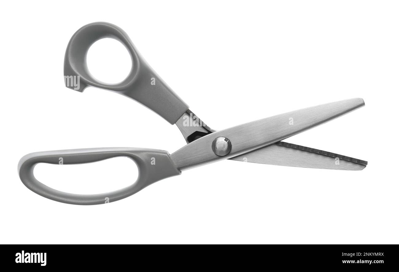 Scissors Top View Sewing scissors isolated on white, top view Stock Photo - Alamy