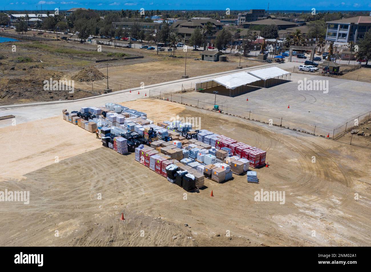 In this photo provided by the Australian Defence Force, aid supplies