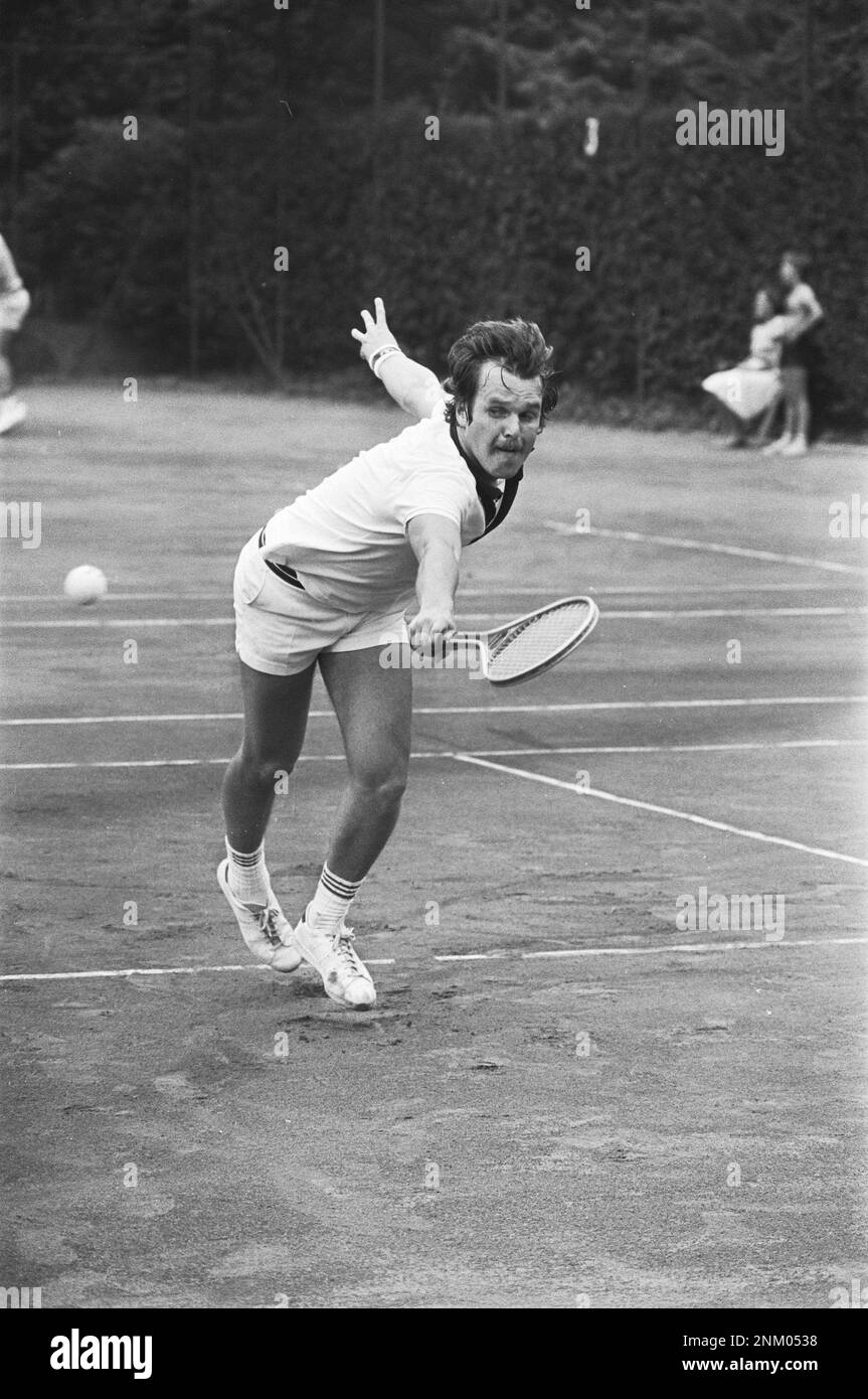 Tennis tournament Melkhuisje, Wojciech Fibak in action ca. 13 July 1976 ...