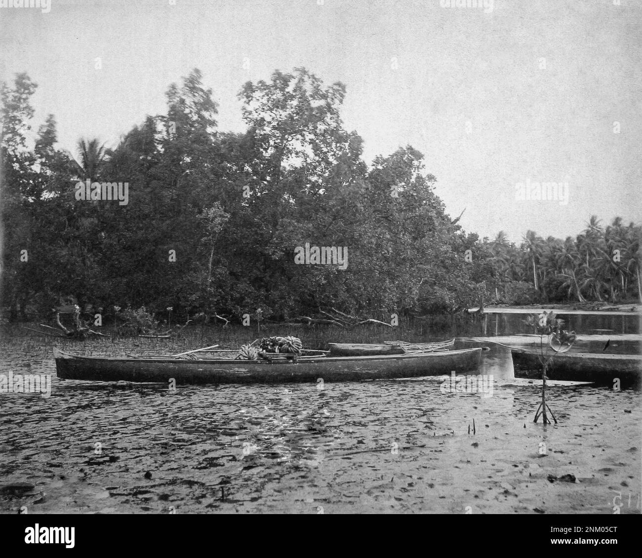 Micronesia canoe Black and White Stock Photos & Images Alamy