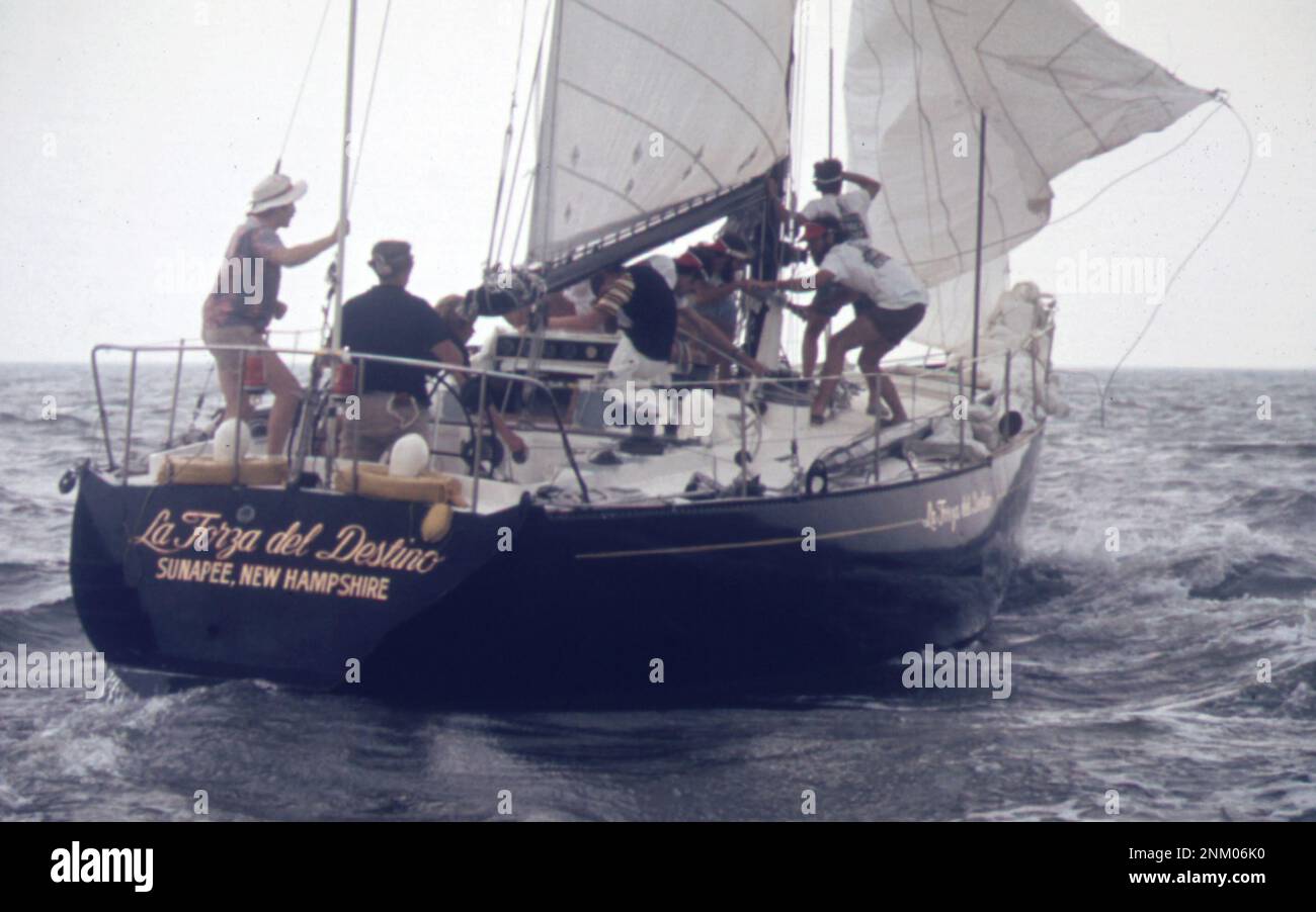 1970s Sailing Photos Contender in the fiveclass AnnapolisNewport