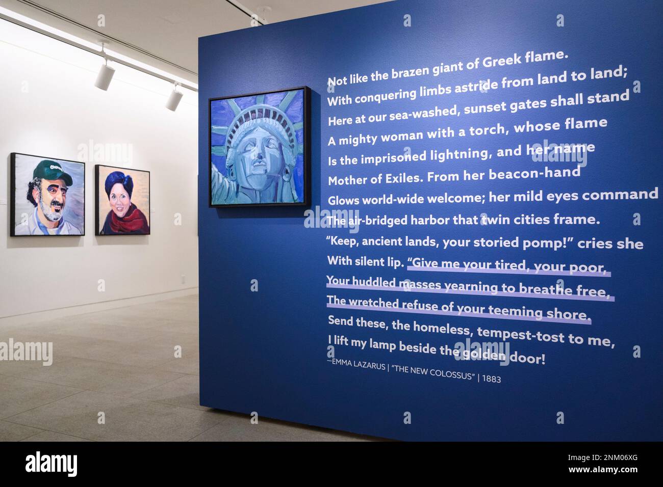 The art exhibit out of many one portraits of america s immigrants a