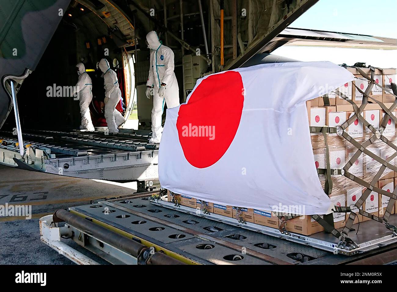 In this photo provided by Japan Joint Staff Office, a Japan Air Self