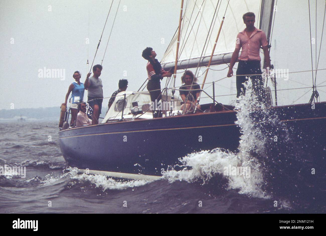 1970s Sailing Photos Contender in the AnnapolisNewport race, a