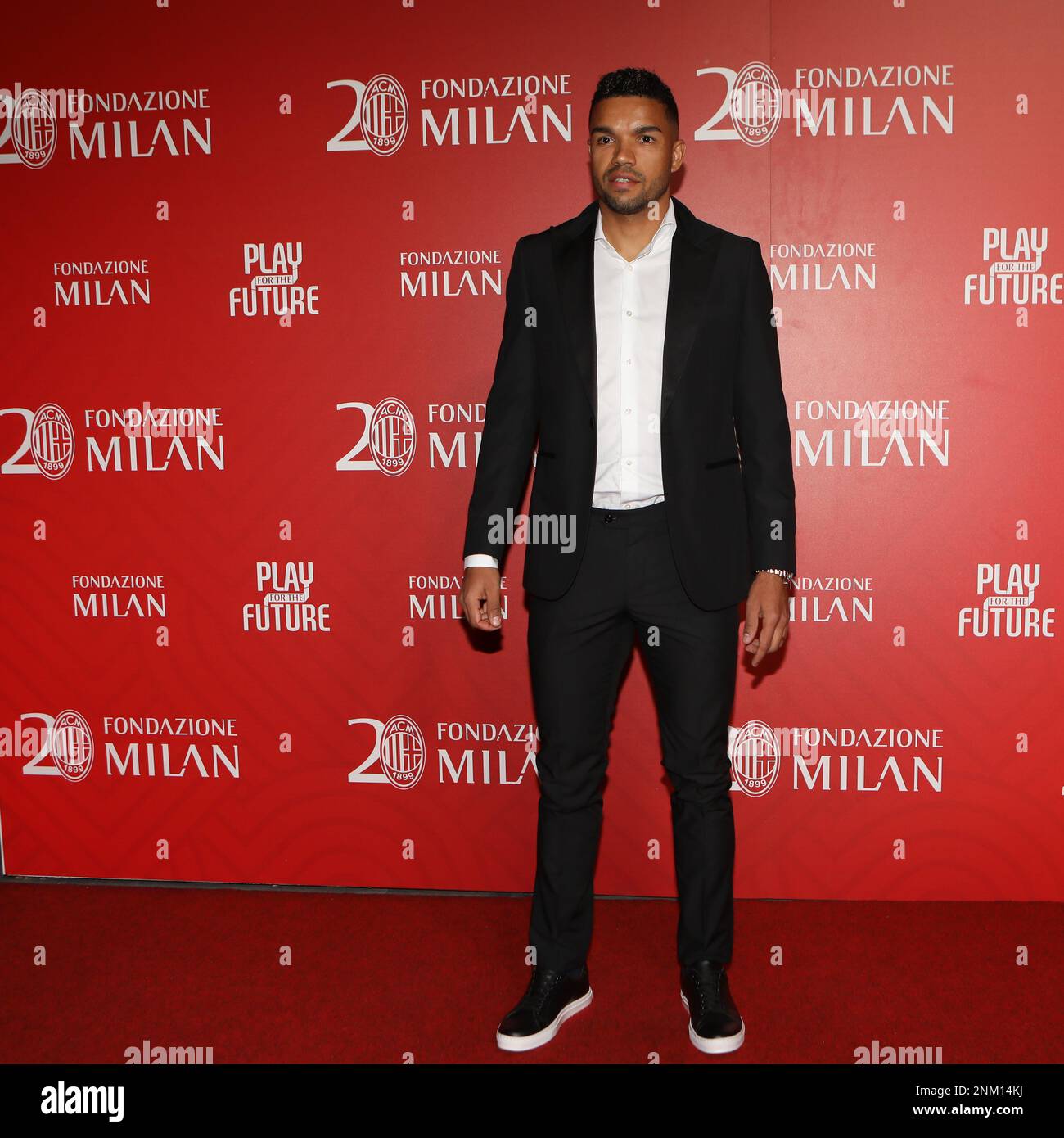 Milan, Italy. 23rd Feb, 2023. AC Milan forward Junior Messias of Brazil attends the Gala Dinner held to celebrate the 20th Anniversary of the Fondazione Milan in Milan, Italy Credit: Mickael Chavet/Alamy Live News Stock Photo
