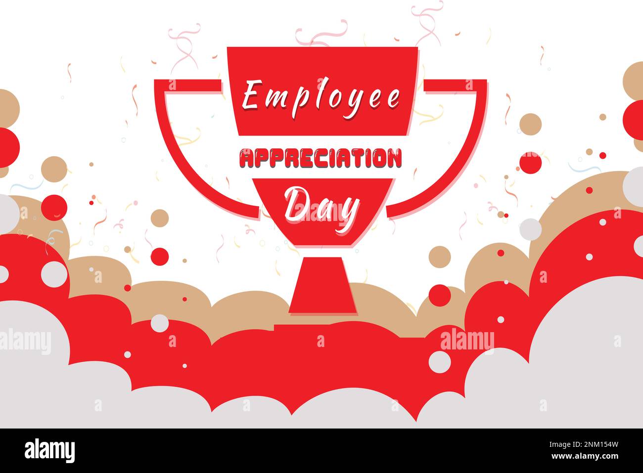 Happy Employee Appreciation Day, Employee Of The Month Stock Vector 