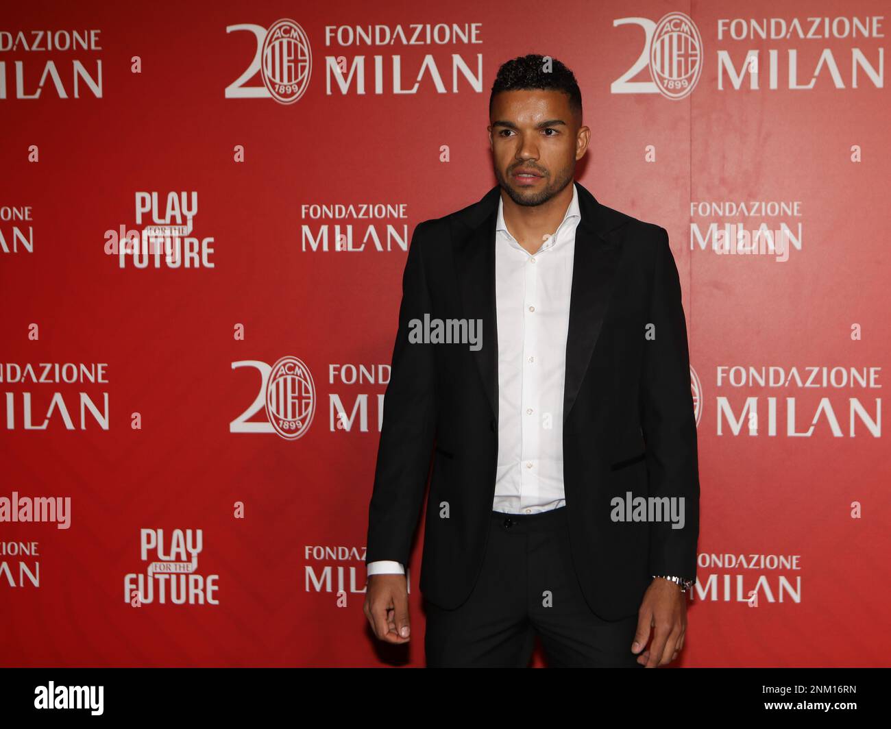 Milan, Italy. 23rd Feb, 2023. Junior Messias of Brazil attends the Gala Dinner held to celebrate the 20th Anniversary of the Fondazione Milan in Milan, Italy Credit: Mickael Chavet/Alamy Live News Stock Photo
