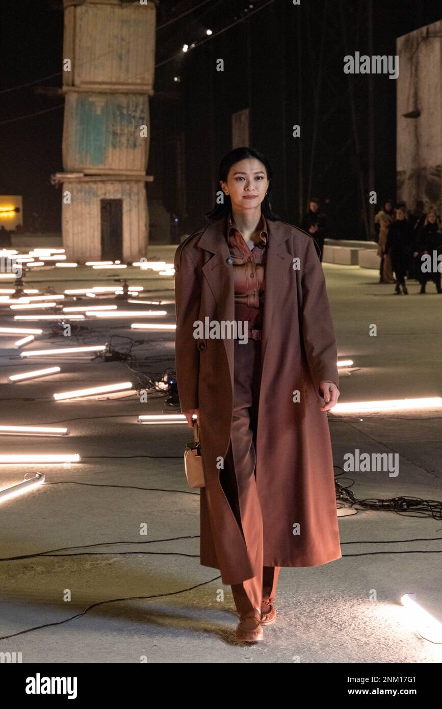 Milan, Italy. 24th Feb, 2023. Nana Eikura is seen on the front row of the Tod's fashion show during the Milan Fashion Week Womenswear Fall/Winter 2023/2024 on February 24, 2023 in Milan, Italy. © Photo: Cinzia Camela. Credit: Independent Photo Agency/Alamy Live News Stock Photo
