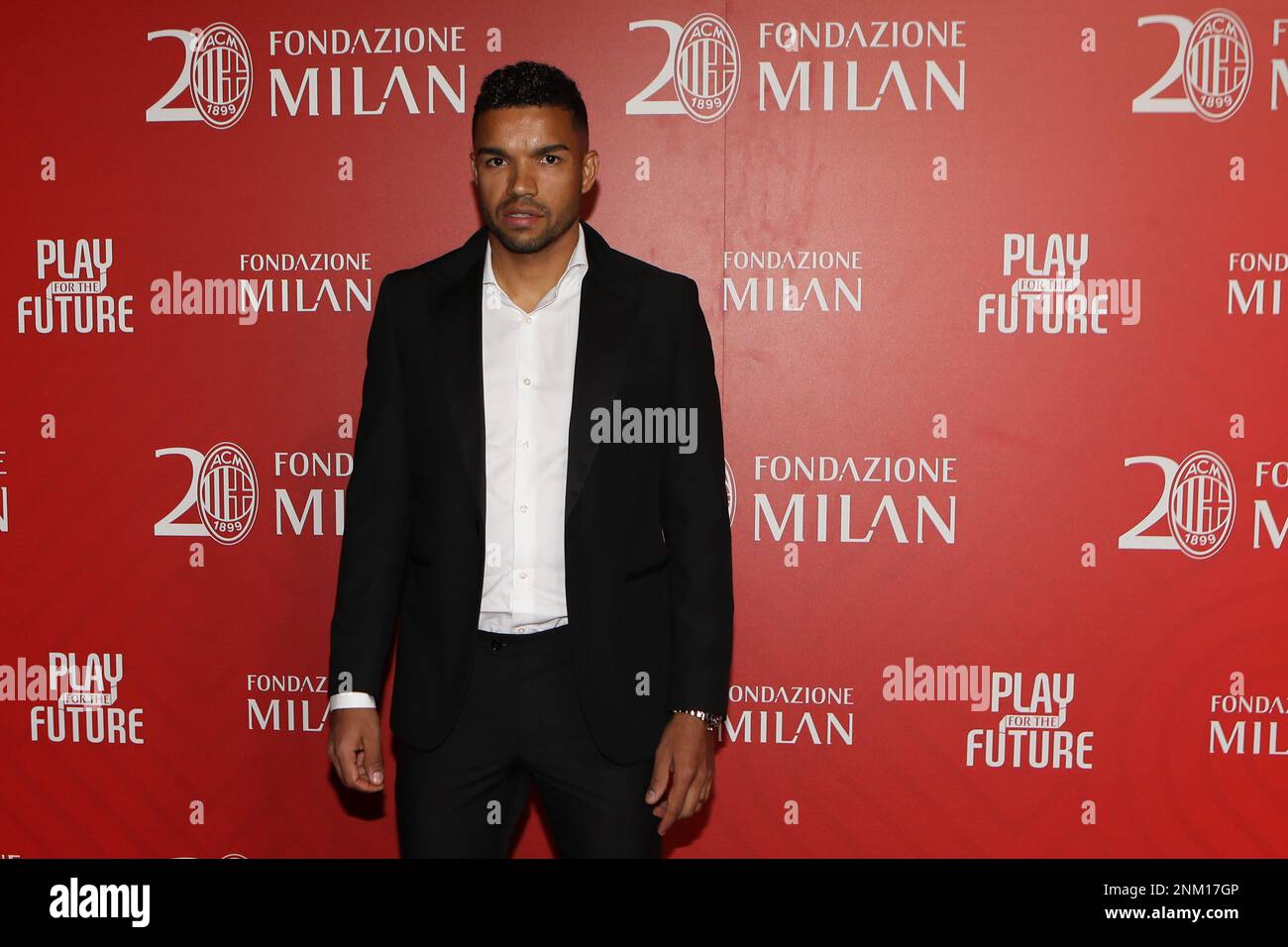 Milan, Italy. 23rd Feb, 2023. Junior Messias of Brazil attends the Gala Dinner held to celebrate the 20th Anniversary of the Fondazione Milan in Milan, Italy Credit: Mickael Chavet/Alamy Live News Stock Photo