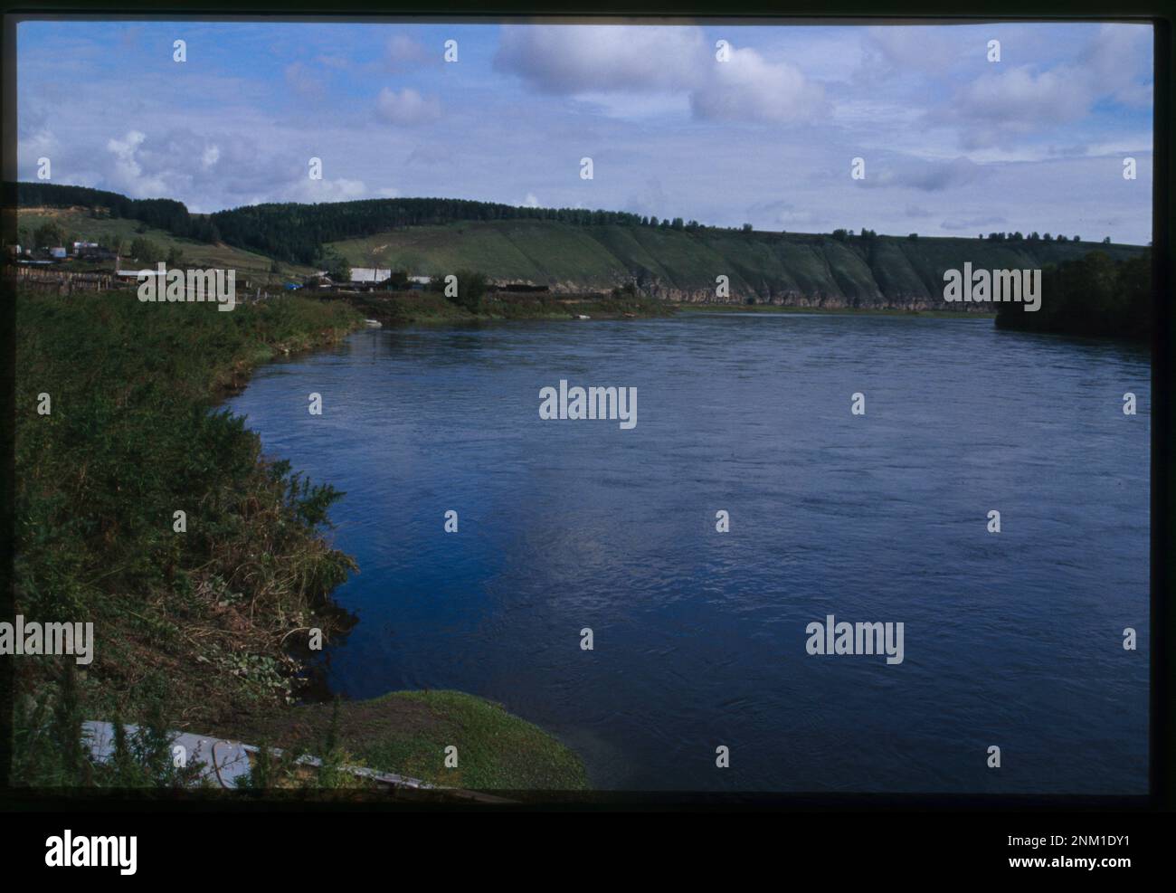 Belaia River, Bel'sk, Russia. Brumfield photograph collection. Rivers,Russia Federation,2000. , Villages,Russia Federation,2000. , Russia Federation,Irkutskaia oblast  ,Bel sk. Stock Photo