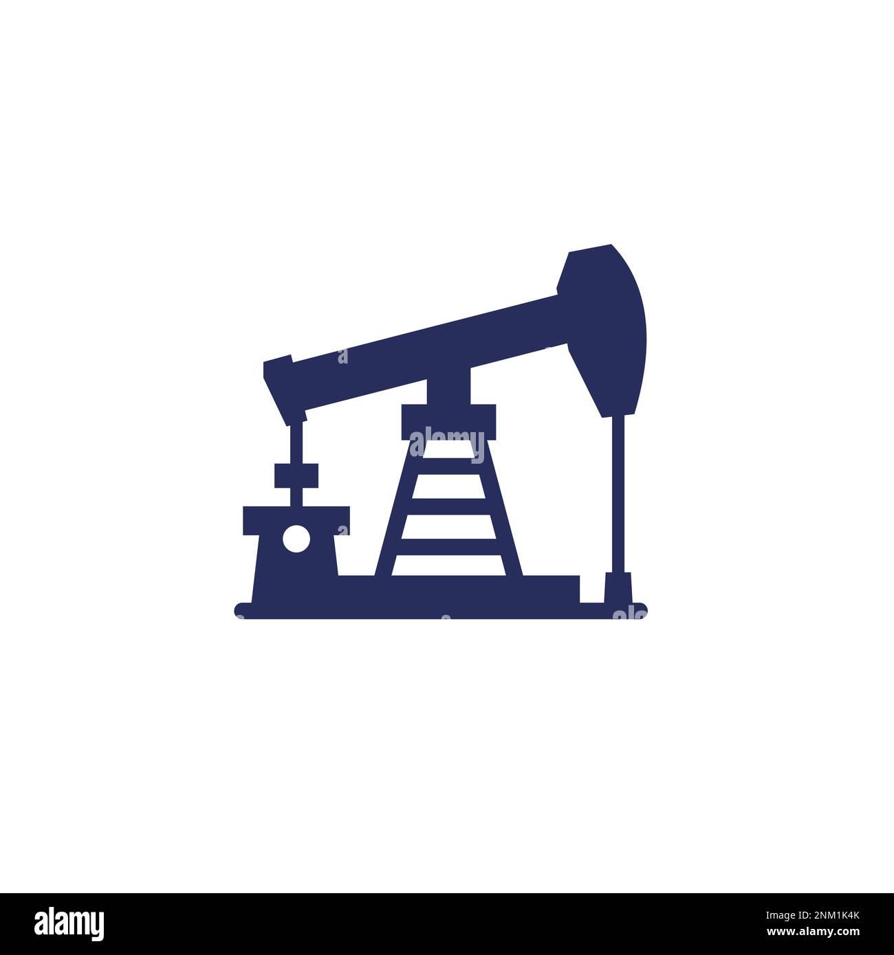 Oil pump jack icon on white, vector Stock Vector Image & Art Alamy