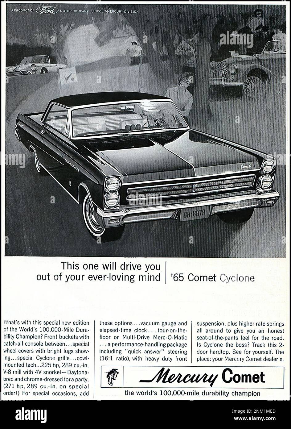 Mercury comet 1965 02 vintage car advertising stock photo alamy
