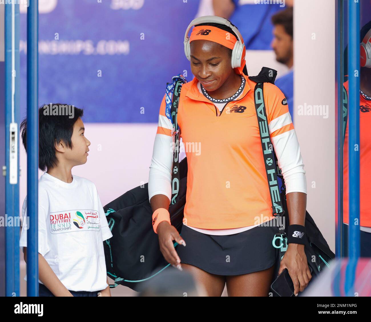 Dubai, UAE, 24st. Feb, 2023. American tennis player Coco Gauff at the