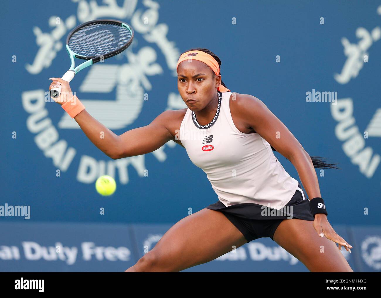 Dubai, UAE, 24st. Feb, 2023. American tennis player Coco Gauff at the Dubai  Duty Free Tennis