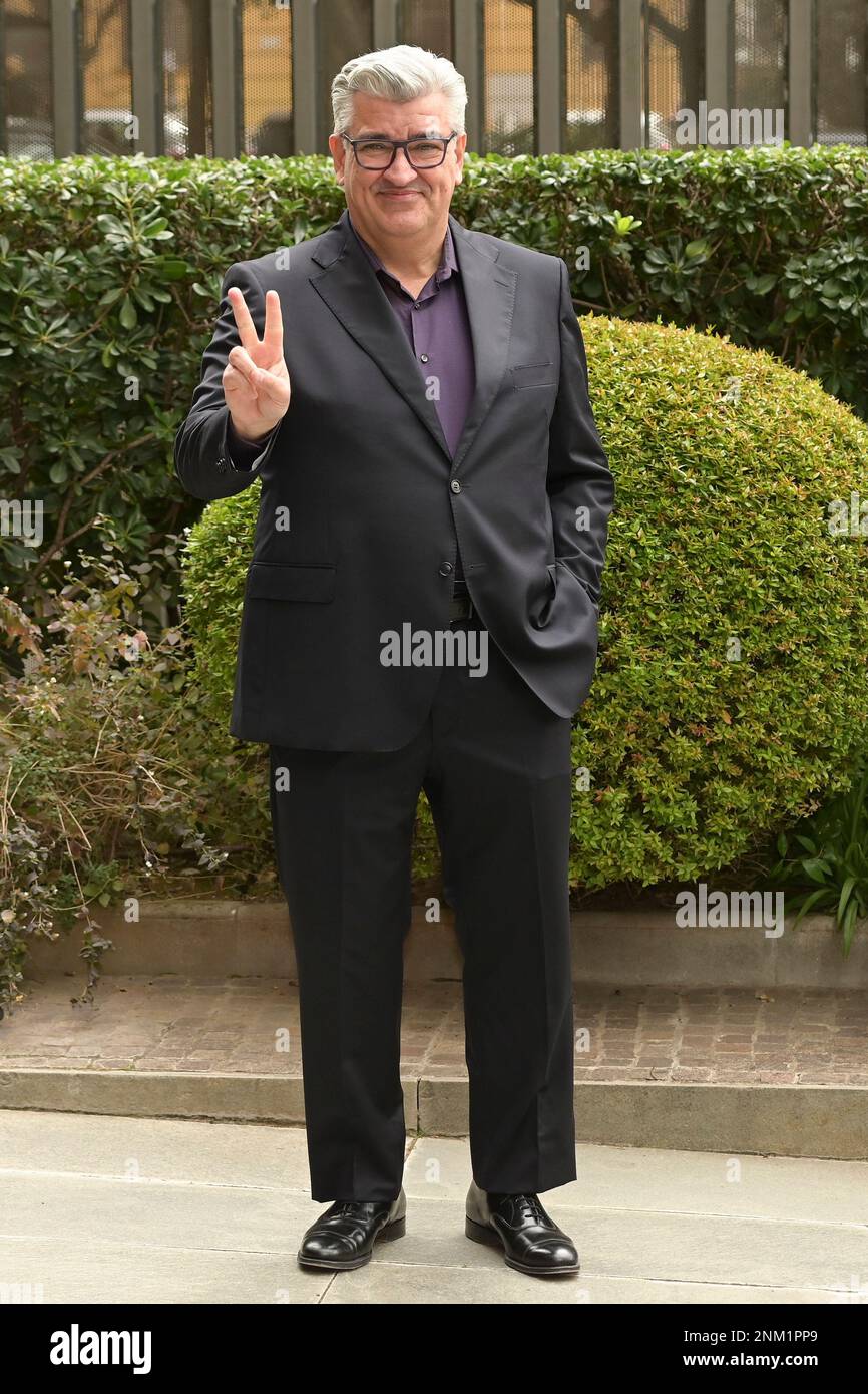 Rome, Italy. 24th Feb, 2023. Antonio Milo attends the photocall of Rai