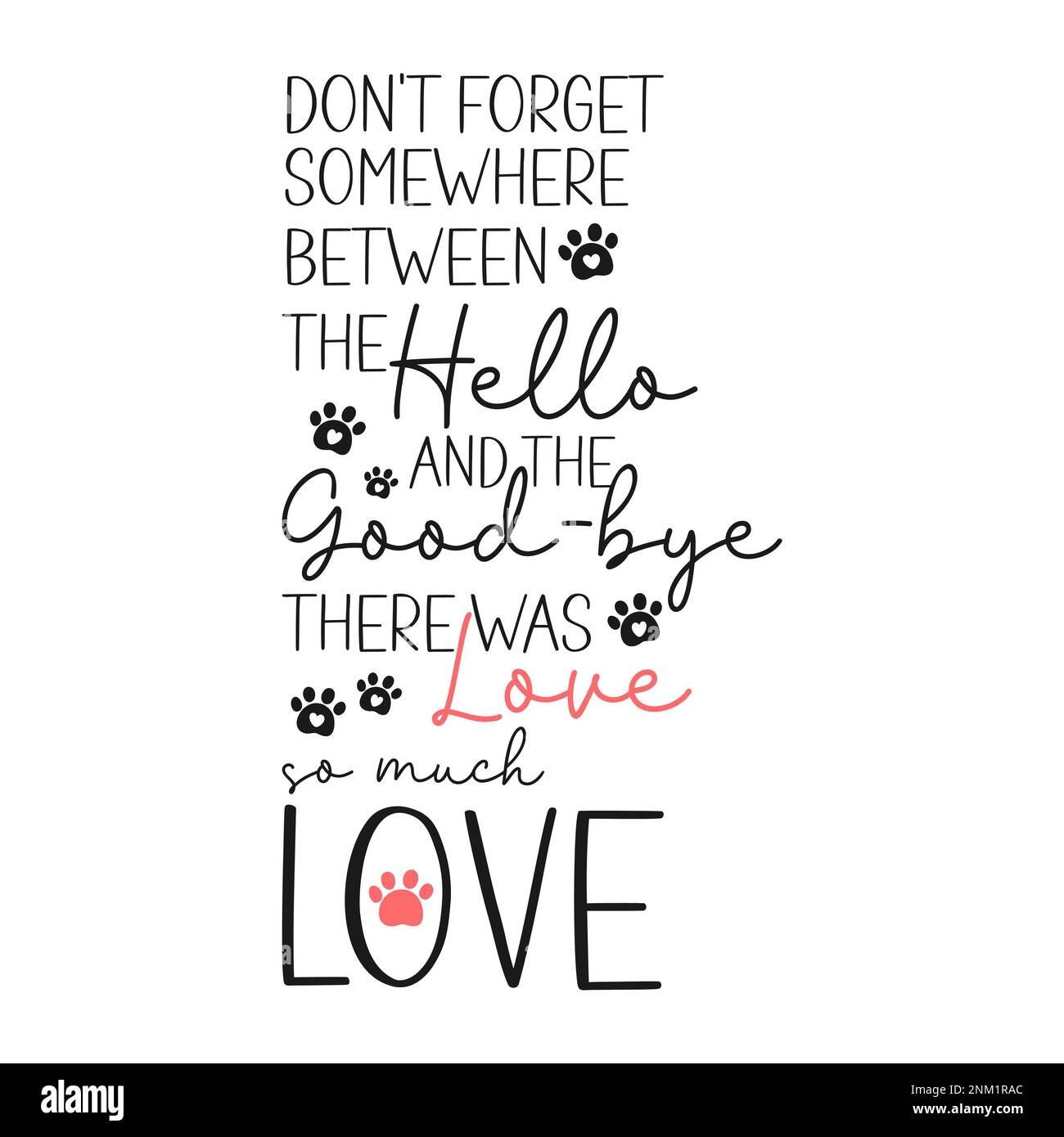Pet memorial quote rainbow bridge vector illustration stock vector