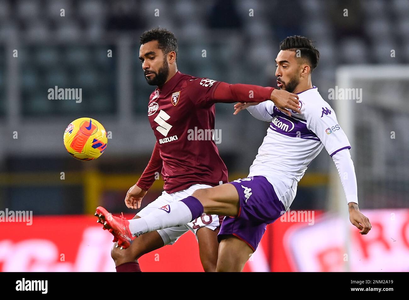 Nicola Gonzalez of Acf Fiorentina during the Italian serie A, football  match between Juventus Fc and Acf Fiorentina on 12 February 2023 at Allianz  Stadium, Turin, Italy. Photo Ndrerim Kaceli - SuperStock