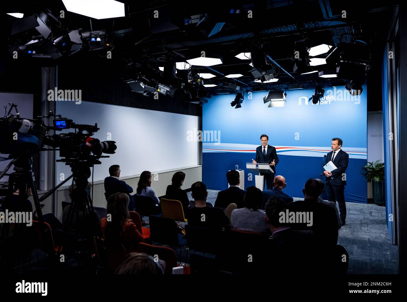 THE HAGUE - Prime Minister Mark Rutte during the press conference after ...